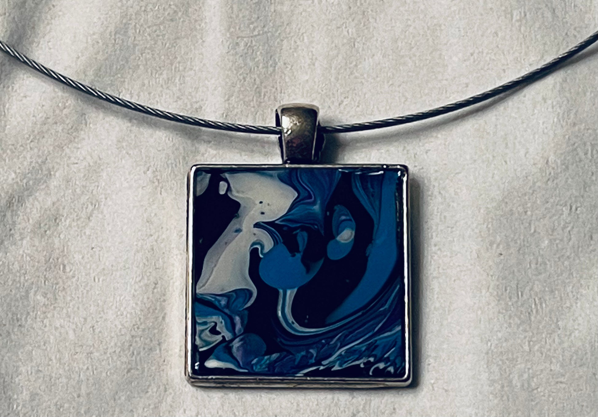Square Blue Mary Mork Art Square Blue Mary Mork Art
